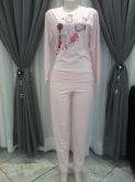 pijama adulto feminina malha rosa