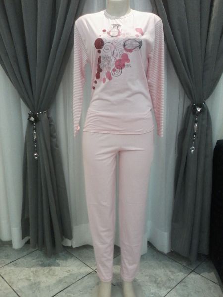 pijama adulto feminina malha rosa